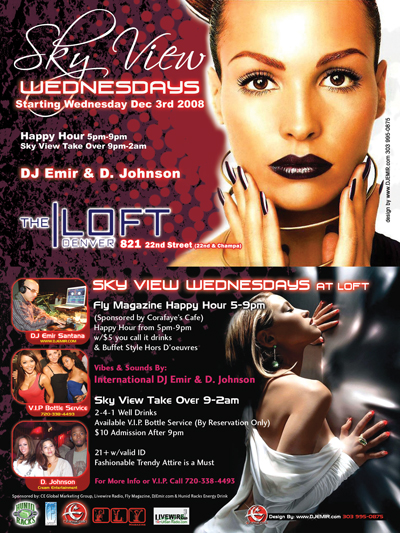 Skyview Wednesdays at Loft Flyer Design